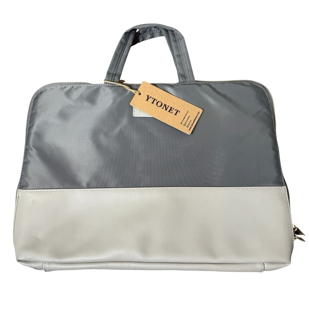 Ytonet 15.6 Inch Womens Laptop Sleeve Carrying Case Water Resistant Gray NWT